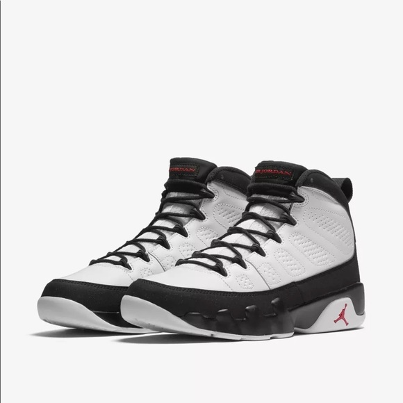 Nike Other - AIR JORDAN 9 RETRO basketball sneakers shoes size 10 black white red